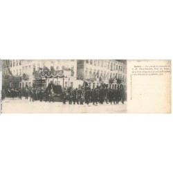 AWWP7-0486-BELGIQUE BRUXELLES LAEKEN  funérailles de marie-henriette - Reine des belges Carte double