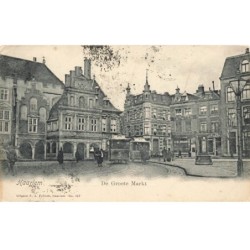 PAYS BAS AP-DC023 NOORD HOLLAND HAARLEM TRAMWAY DE GROOTE MARKT