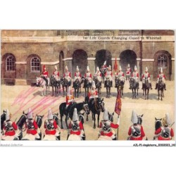 AJLP1-ANGLETERRE-0071 - 1st life guards chaging guard at whitehall