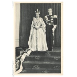 ASXP8-0559-ROYAUME-UNI - Couronnement de la reine elizabeth II - S-m elizabeth II et le duc d'edimbourg