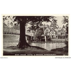 ASXP8-0484-ROYAUME-UNI - SHREWSBURY - Boat house hotel & bridge