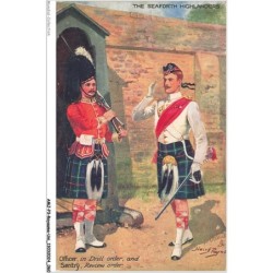 AMJP3-0161-ROYAUME-UNI - the seaforth highlanders - officier in drill order
