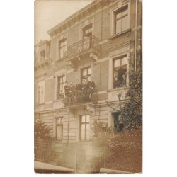 MIKIK-P3-034 SUISSE BALE BASEL IMMEUBLE BATIMENT CARTE PHOTO + TIMBRE PERFORE