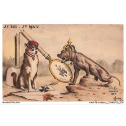 AXOP8-0880-ANIMAUX - J'y suis j'y reste - Patriotic 1054