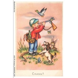 AXOP9-0916-ANIMAUX - Coucou - Chien - Lapin - Canard