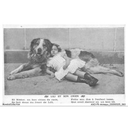 AXOP9-0957-ANIMAUX - Lili et son chien - Et médor en bon chien de race