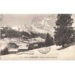 SUISSE -MK43988 CHESIERES LEYSIN VUE PRISE DES ECOVETS