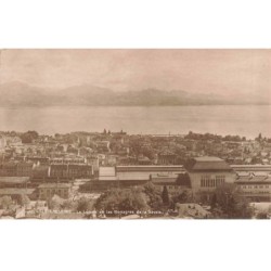SUISSE AD-MK082 LAUSANNE LE LEMAN ET LES MONTAGNES DE LA SAVOIE GARE