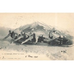 SUISSE -FG61298 LEYSIN LE BOBSLEIGH PHENIX EN VITESSE 06 MARS 1905