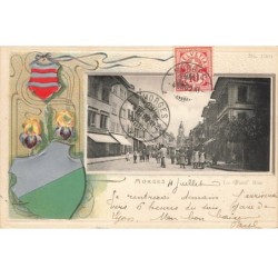SUISSE -FG62411 MORGES LA GRAND RUE ARMOIRIE BLASON