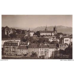ARKP7-0508-SUISSE - LAUSANNE - la cathédrale, le chateau et la dent d'Oche