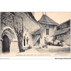 AEHP3-0195- SUISSE - CHÂTEAU DE CHILLON - COURS ET ESCALIER D'HONNEUR