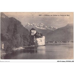 AEHP3-0196- SUISSE - CHÂTEAU DE CHILLON ET DENTS DU MIDI