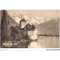 AEHP3-0217- SUISSE - CHÂTEAU DE CHILLON ET DENTS DU MIDI