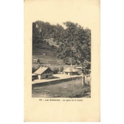 MIKIBP10-053- SUISSE LES DIABLERETS LA GARE ET LA POSTE