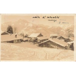 MIKIDP14-009- SUISSE CHESIERES VILLAGE SOUS LA NEIGE CARTE PHOTO KUNZ VILLARS SUR BEX