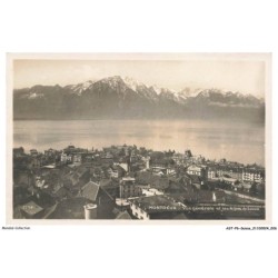 ASTP6-0336-SUISSE - MONTREUX - Vue générale et les alpes de savoie