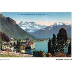 AEHP3-0258- SUISSE - CHATEAU-DE-CHILLON ET LES DENTS DU MIDI