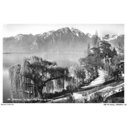 ARKP9-0629-SUISSE - MONTREUX - le quai et les Alpes de Savoie