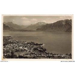 ARKP10-0658-SUISSE - VEVEY - le lac et les dents du Midi vu du Mont Pelerin