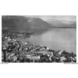 ARKP9-0593-SUISSE - VEVEY - Vue générale aérienne et le Lac Leman