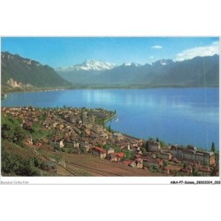 AMAP7-0615-SUISSE - MONTREUX - Vue générale et dent de midi