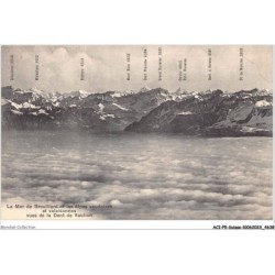ACIP5-SUISSE-0355 - VAULION LA MER DE BROUILLARD ET LES ALPES VAUDOISES ET VALAISANNES