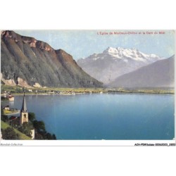 ACH-P5-SUISSE-0423 - L'Eglise De MONTREUX-CHILLON Et Dent Du Midi