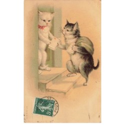 CHATS -MK40135 CHATS QUI APPORTE LE COURRIER