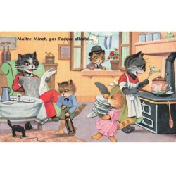 CHAT -35281 CHATS CAT KATZE CHATS HUMANISES MAITRE MINET PAR L ODEUR ALLECHE