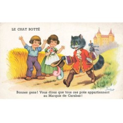 CHATS -MK40060 ENFANTS ET LE CHAT BOTTE PAR ILLUSTRATEUR JIMPATT