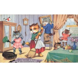 CHATS -MK41511 CHATS HUMANISERS LE MENAGE BALAI PLUMEAU