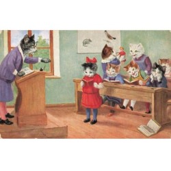 CHATS -MK41509 CHATS HUMANISERS A LECOLE POUPEE