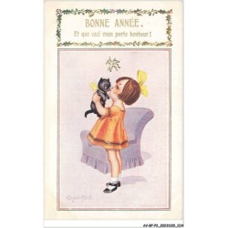 AV-BFP2-0744 - ANIMAUX - Chat - Bonne Année - D. Mc Gill