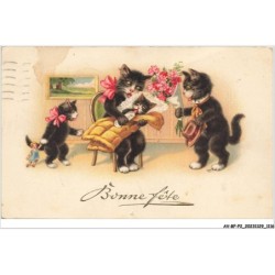 AV-BFP2-0745 - ANIMAUX - Chats humanisés - Bonne Fête -