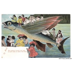 BK-BFP1-0494-ANIMAUX - Poisson - enfants - mon poisson s'envole vers vous