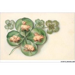 AV-BFP2-0729 - ANIMAUX - Cochons sur des feuilles de trèfle