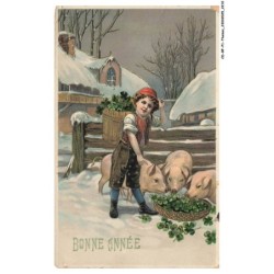 CD-BFP1-1106-COCHON - Bonne année