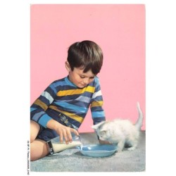 CD-BFP1-1072-CHAT - Dejeuner d'un chat