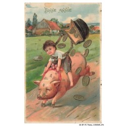 CG-BFP3-1141-ANIMAUX - Un cochon - Voeux - Bonne année - Vendu en l'etat