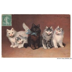 BY-BFP2-1124-CHAT - PORTRAIT DE CINQ CHAT