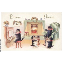 BY-BFP2-1114-CHAT - BONNE ANNEE - BARNES
