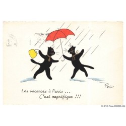 BY-BFP2-1104-CHAT - LES VACANCES A PARIS - C'EST MAGNIFIQUE - CHAT RENE