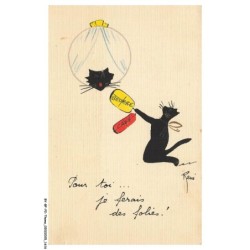 BY-BFP2-1094-CHAT - BEURRE - CAFE - POUR TOI - JE FERAIS DES FOLIES - RENE