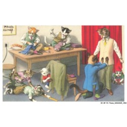 BY-BFP2-1082-CHAT - DESSIN DE CHATS HABILLE - FAURA TAILLEUR