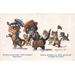 CHATS AC-MK977 CHATS HUMANISES VALISE CHAPEAU PARAPLUIE