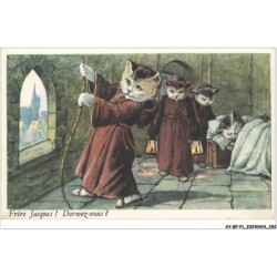 AY-BFP1-0177-CHAT - FRERE JACQUES - DORMEZ-VOUS - Chats habillés