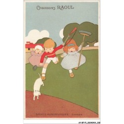 AY-BFP1-0170-CHAT - ILLUSTRATEUR - CHAUSSURES RAOUL - CHASSE
