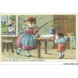 AY-BFP1-0181-CHAT - IL ETAIT UNE BERGERE ET RON ET RON PETIT PATAPON - Chats habillés