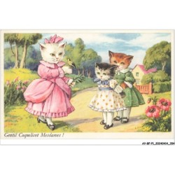 AY-BFP1-0178-CHAT - GENTIL COQUELICOT MESDAMES - Chats habillés